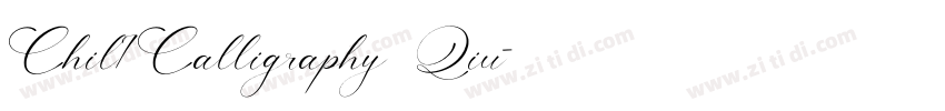 Chil1Calligraphy Qiu字体转换